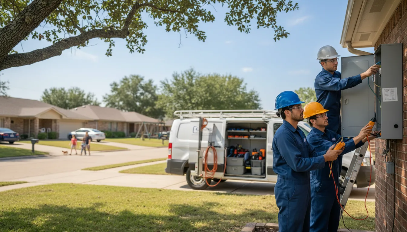 Certified electrician providing emergency electrical services in Ivan, AR